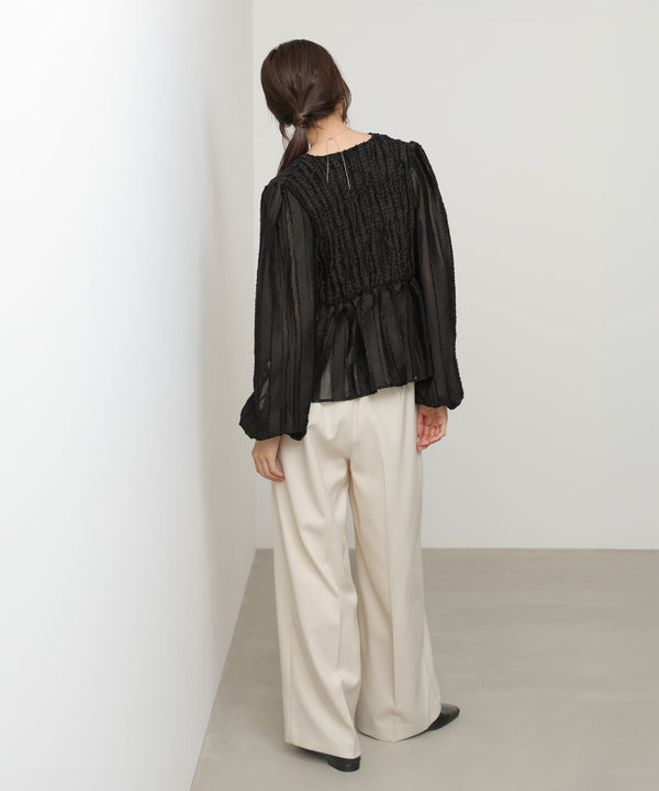 フロントねじりシャギーブラウス【入卒にもおすすめ】