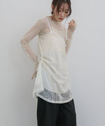 レースドッキングミニキャミワンピース