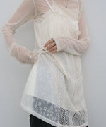 レースドッキングミニキャミワンピース