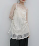 レースドッキングミニキャミワンピース