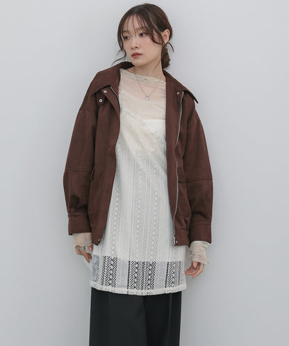 レースドッキングミニキャミワンピース