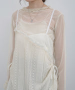 レースドッキングミニキャミワンピース