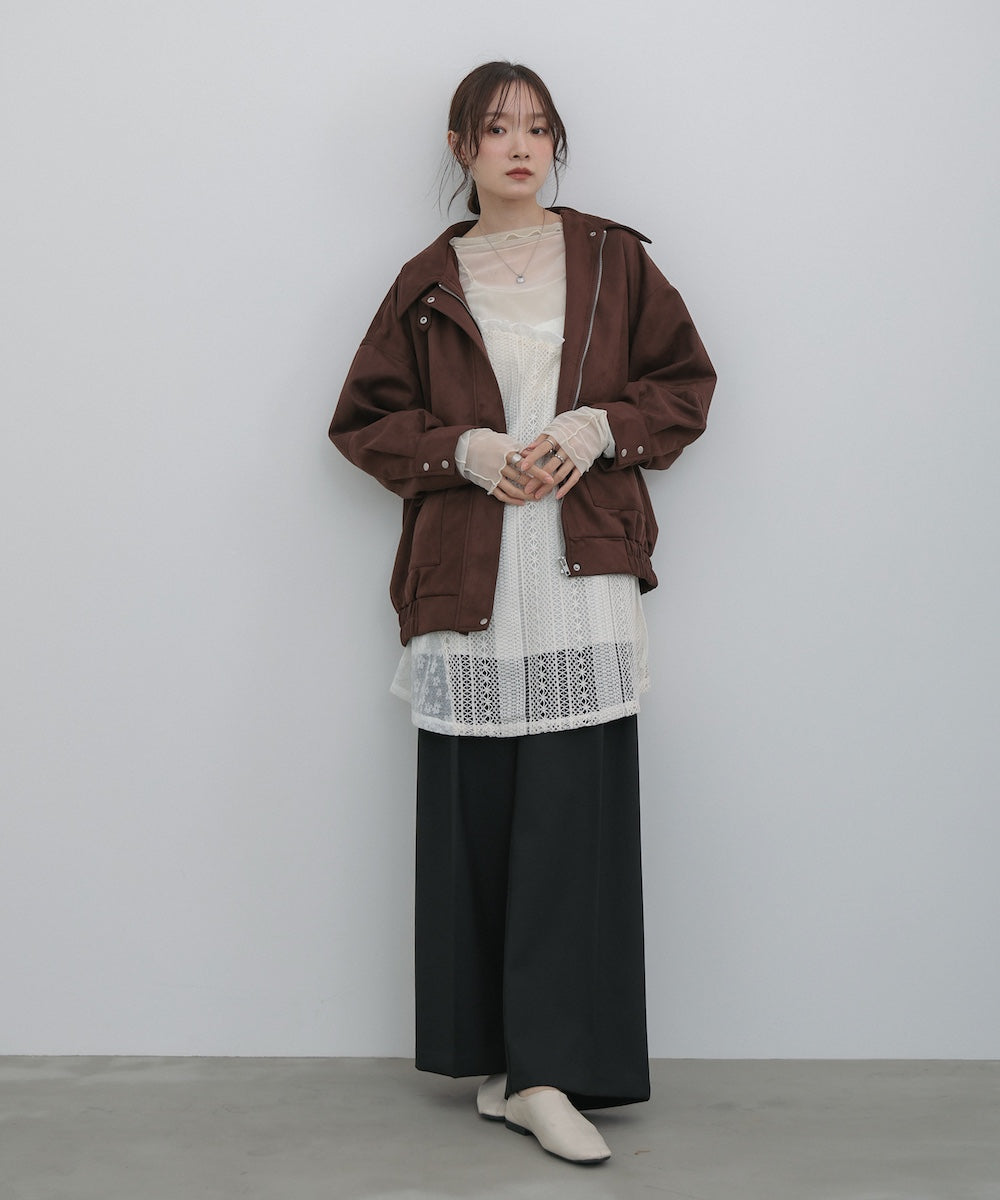 レースドッキングミニキャミワンピース