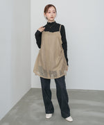 レースドッキングミニキャミワンピース