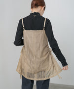 レースドッキングミニキャミワンピース