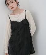 レースドッキングミニキャミワンピース