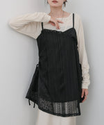 レースドッキングミニキャミワンピース