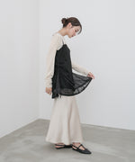 レースドッキングミニキャミワンピース