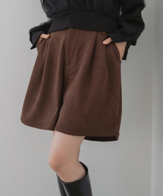 コーデュロイショートパンツ