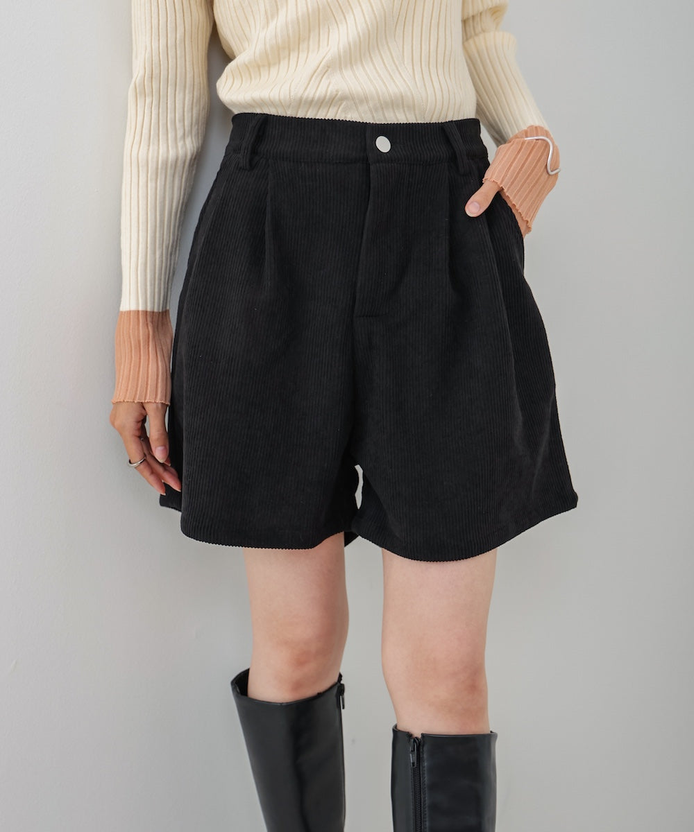 コーデュロイショートパンツ