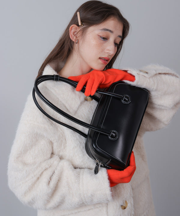 スクエアボストンバッグ