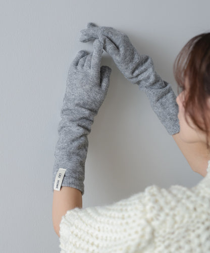 指穴ニットロングハンドウォーマー