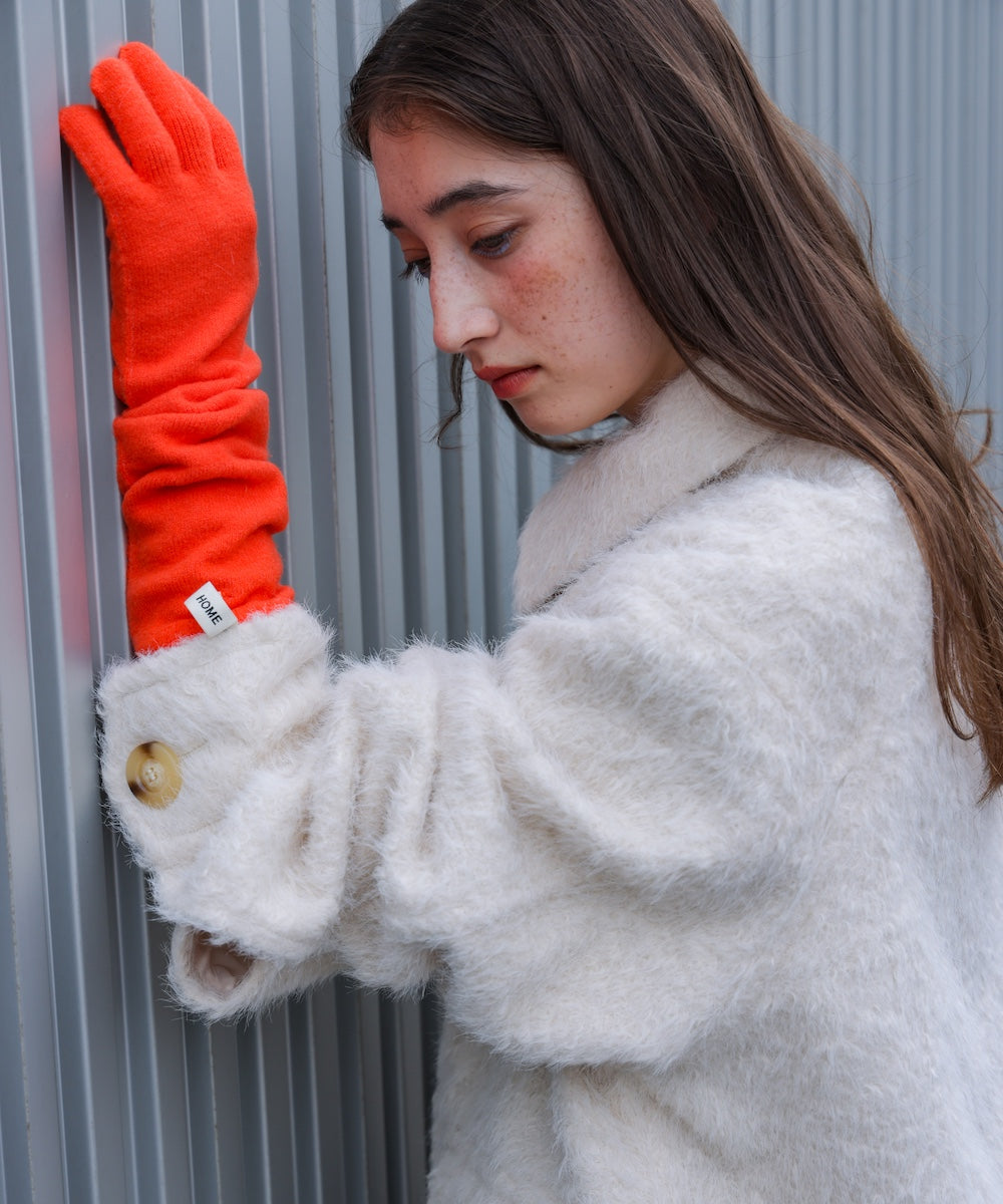 指穴ニットロングハンドウォーマー