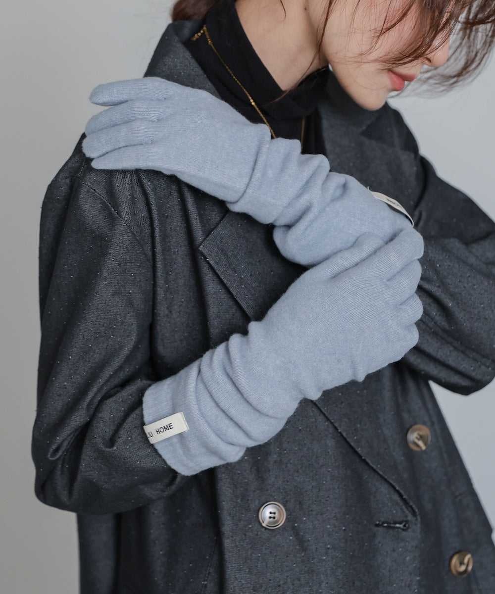 指穴ニットロングハンドウォーマー