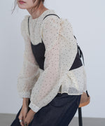 ビスチェSETドットブラウス