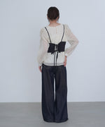 ビスチェSETドットブラウス