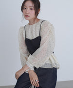 ビスチェSETドットブラウス