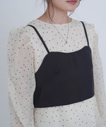 ビスチェSETドットブラウス