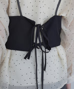 ビスチェSETドットブラウス