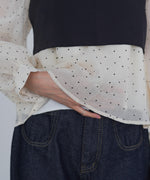 ビスチェSETドットブラウス