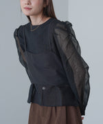 ビスチェSETドットブラウス