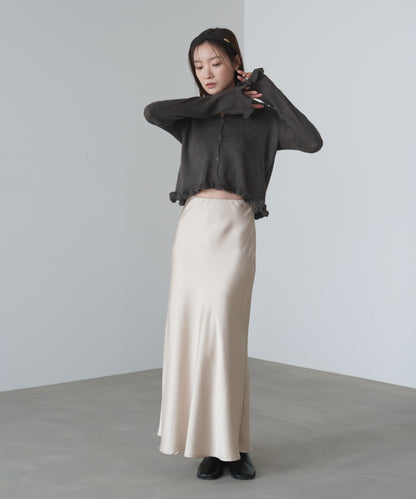 フリルニットカーディガン