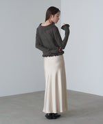 フリルニットカーディガン