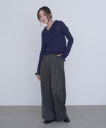 フリルニットカーディガン