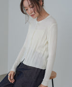 リボンカーディガン