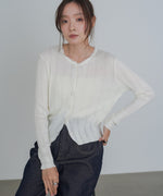 リボンカーディガン