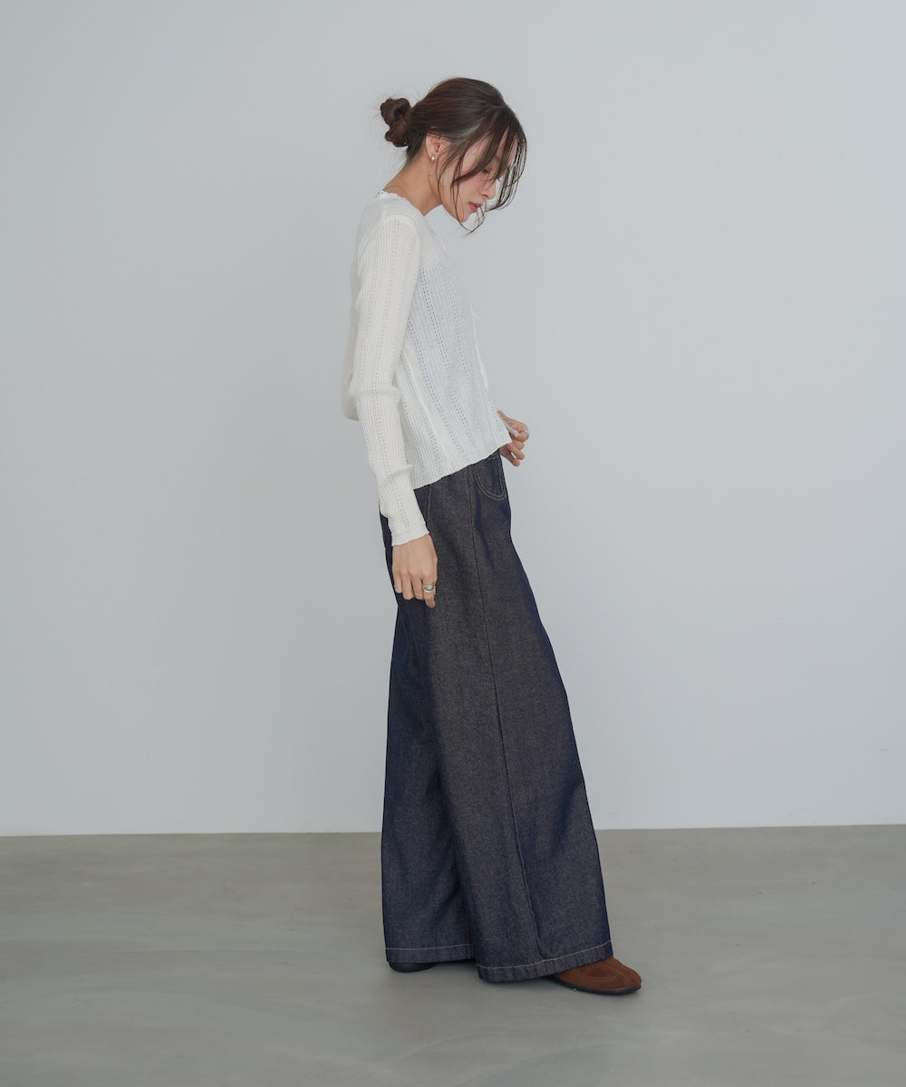 リボンカーディガン