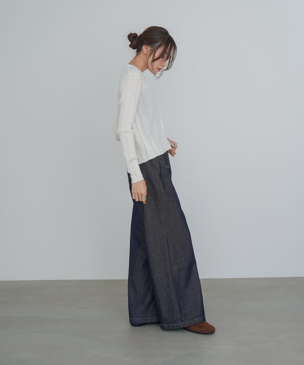 リボンカーディガン