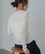 リボンカーディガン