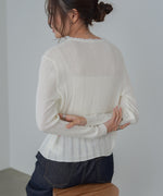 リボンカーディガン