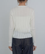 リボンカーディガン