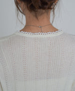 リボンカーディガン