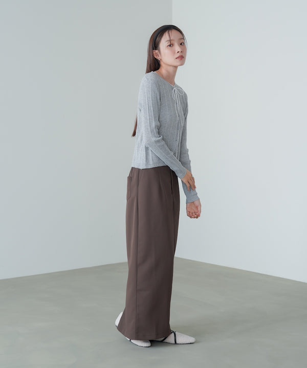 リボンカーディガン