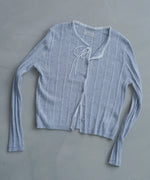 リボンカーディガン