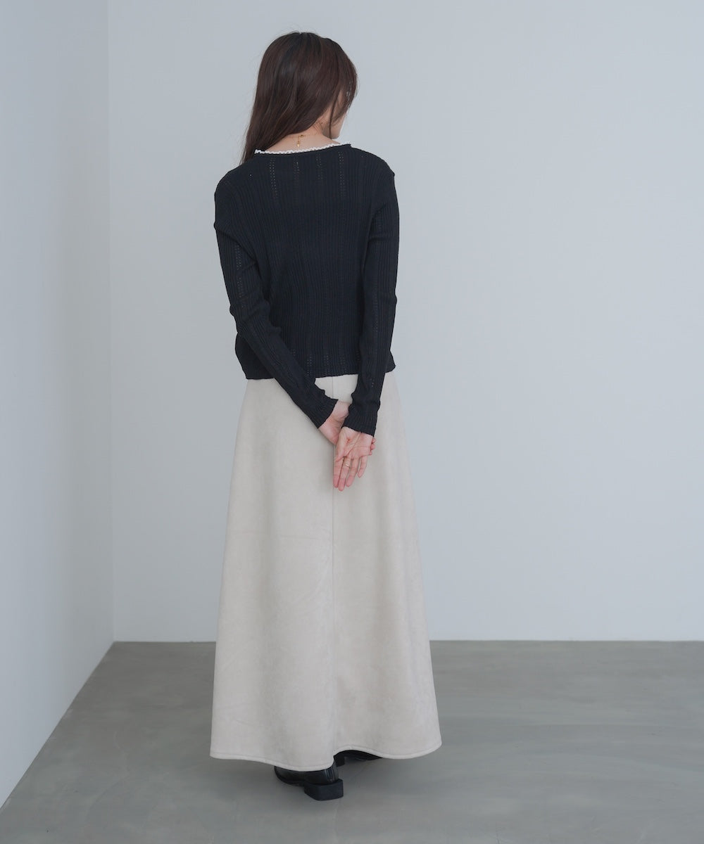 リボンカーディガン