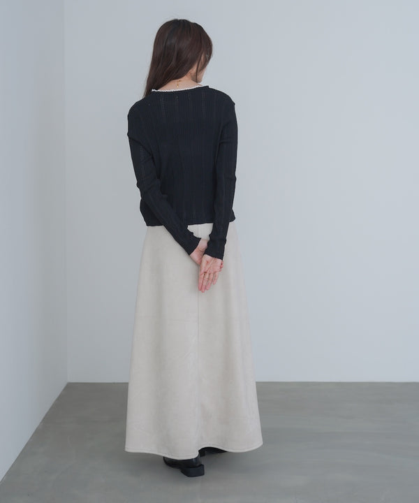 リボンカーディガン