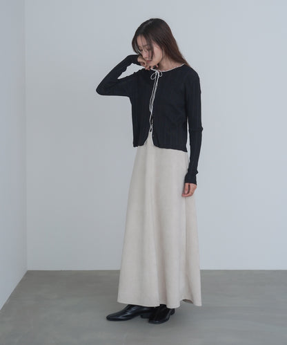 リボンカーディガン