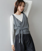 カシュクールベストSETニット