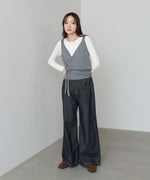 カシュクールベストSETニット