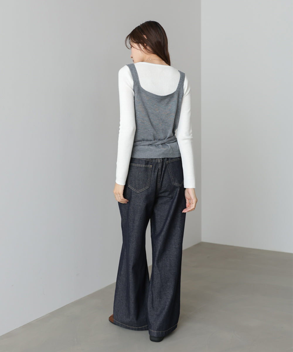 カシュクールベストSETニット