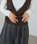 カシュクールベストSETニット