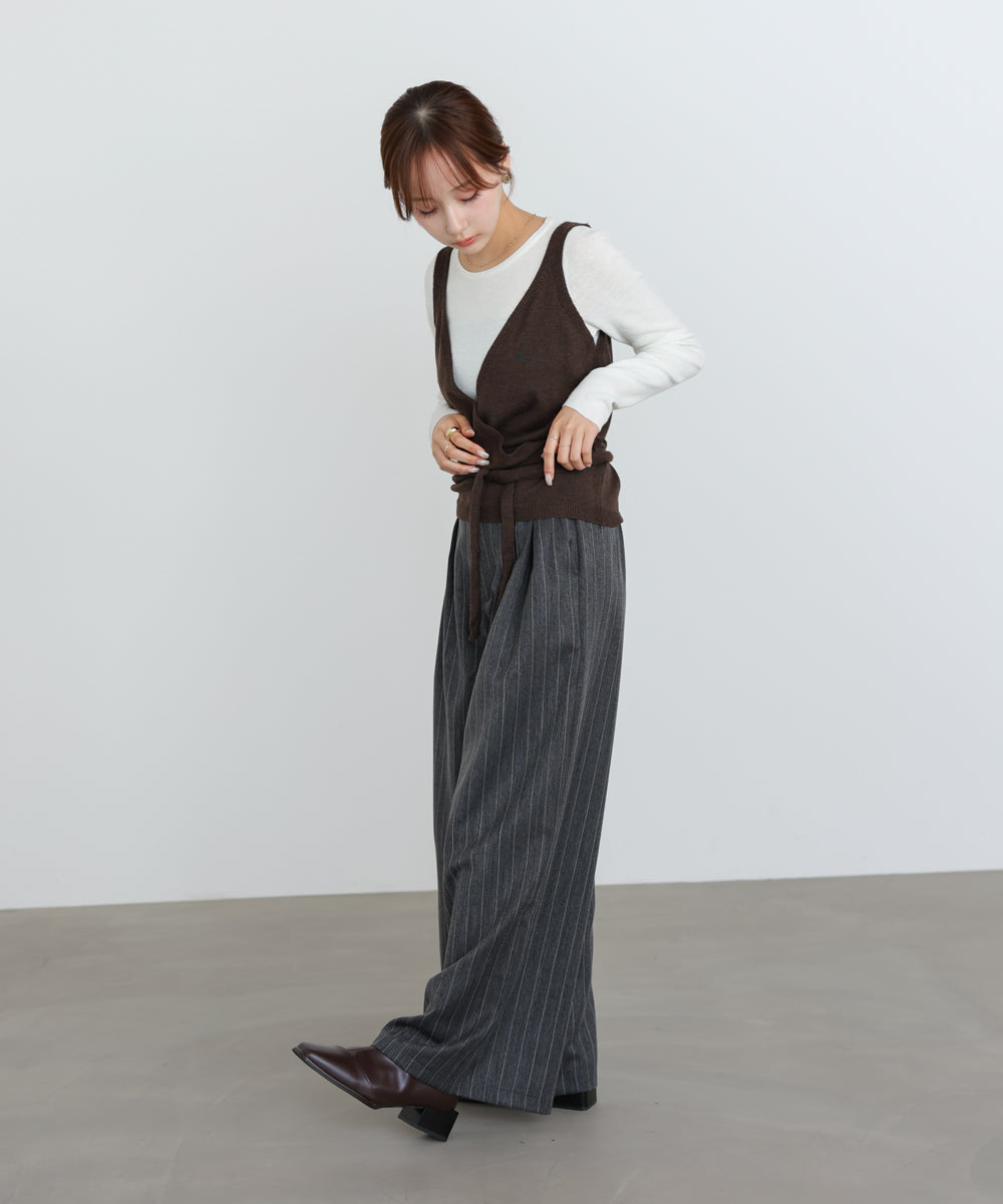 カシュクールベストSETニット