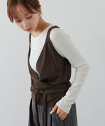 カシュクールベストSETニット