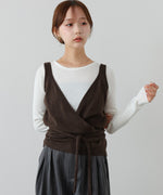 カシュクールベストSETニット