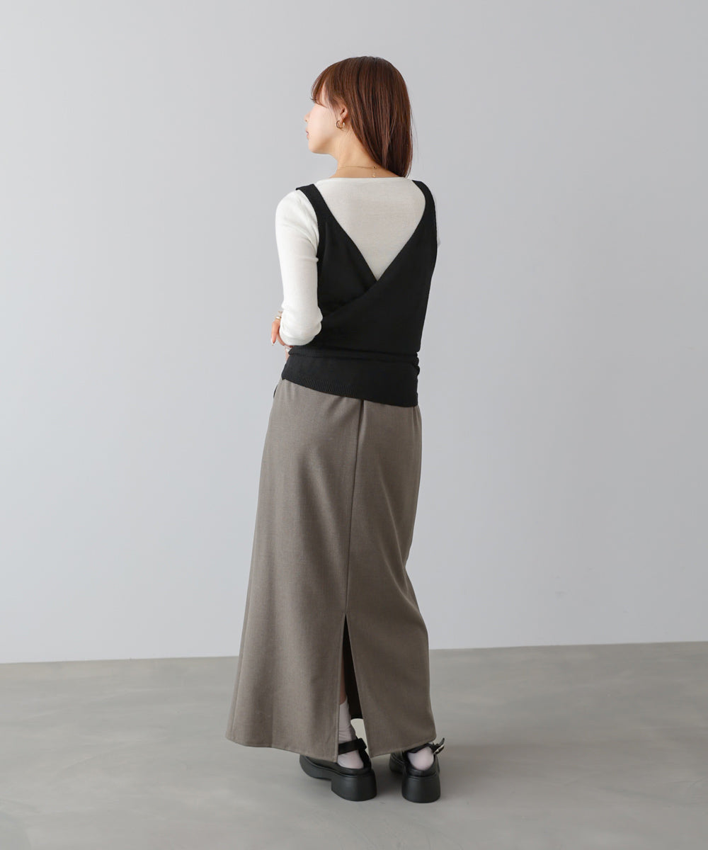 カシュクールベストSETニット