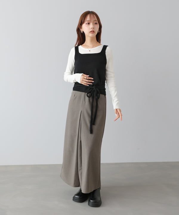 カシュクールベストSETニット